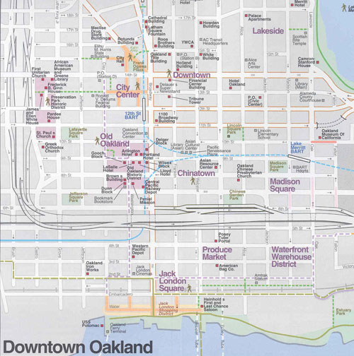 Map used for the Walk Oakland! Program