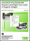 combined bicycle lane/right turn report